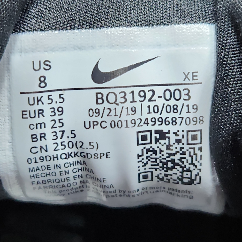 Nike Women's Size 8 Zoom Winflo 6 Shoes Black Running Sneakers BQ3192-003 - Picture 16 of 16